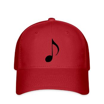 Note de Musique - Casquette Flexfit - rouge - Devant