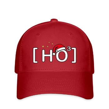 Ho Ho Ho – Lustiges Weihnachtsmotiv - Flexfit Cap - Rot - Vorne