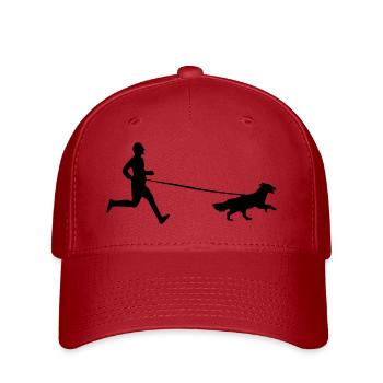 canicross men - Flexfit Cap - Rot - Vorne