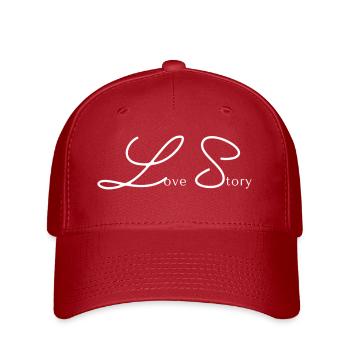 Lovestory (blanc) - Casquette Flexfit - rouge - Devant