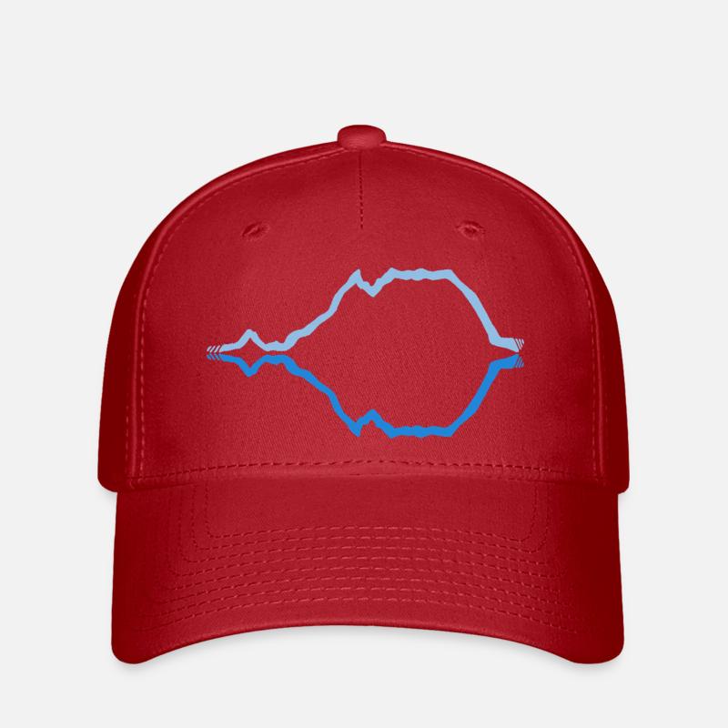Grimming gespiegelt - Flexfit Cap - Rot