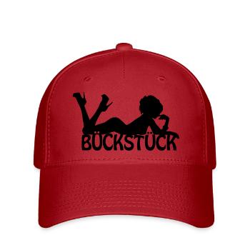 Bückstück-Logo - Flexfit Cap - Rot - Vorne