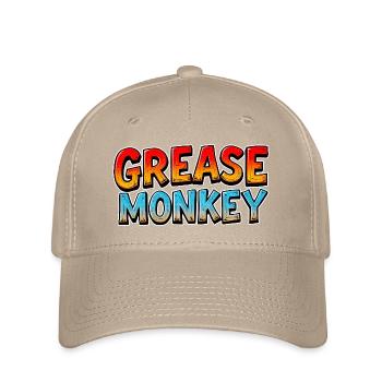Texte du dessin animé GreaseMonkey - Casquette Flexfit - kaki - Devant
