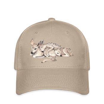 Chemise familiale douillette de cerf – Esthétique nature mignonne - Casquette Flexfit - kaki - Devant