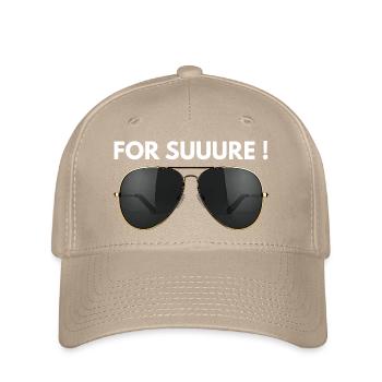 Message affirmatif au style minimaliste - Casquette Flexfit - kaki - Devant