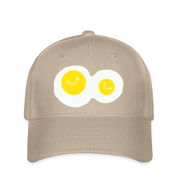 oeufs au plat sourire - Casquette Flexfit - kaki - Devant