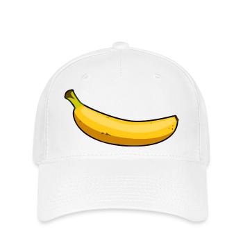 Banane - Flexfit Cap - Weiß - Vorne