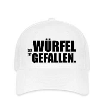 Der Würfel ist gefallen - Flexfit Cap - Weiß - Vorne