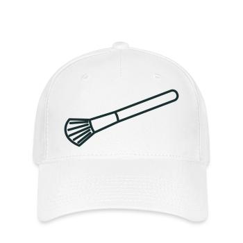 makeup brush - Flexfit Cap - white - Front