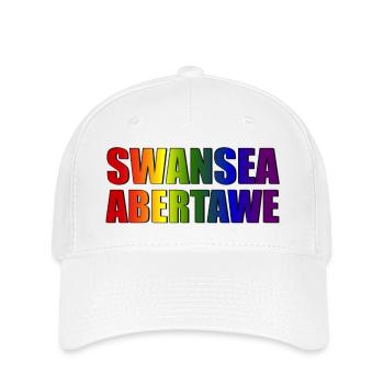 Swansea-Abertawe - Flexfit Cap - Weiß - Vorne