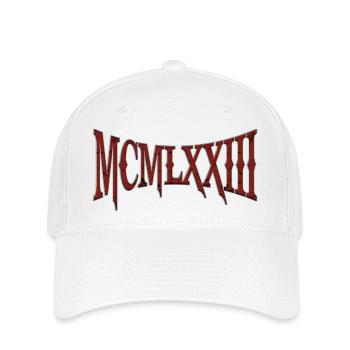 MCMLXXIII 1973 50e anniversaire B-Day cadeau d’anniversaire - Casquette Flexfit - blanc - Devant