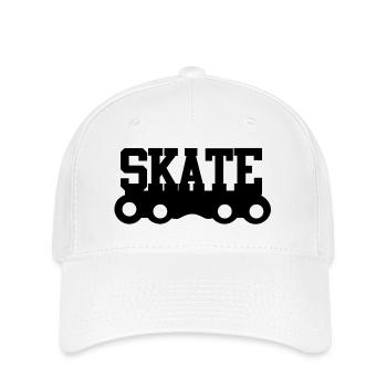 Skate - Flexfit Cap - Weiß - Vorne