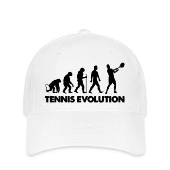 tennis evolution - Flexfit Cap - Weiß - Vorne