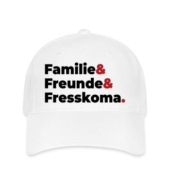 Familie Freunde Fresskoma - Flexfit Cap - Weiß - Vorne