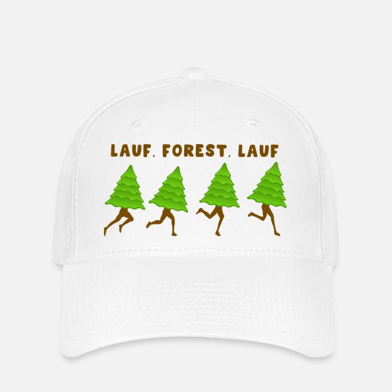 Lauf, Forest, Lauf - Flexfit Cap - Weiß