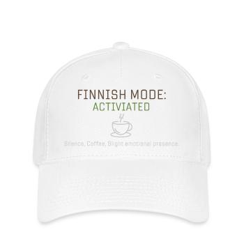 Mode finnois activé . - Casquette Flexfit - blanc - Devant