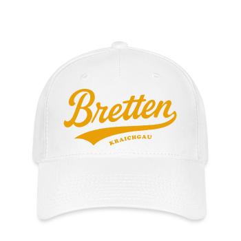 Bretten Baden Schriftzug - Flexfit Cap - Weiß - Vorne