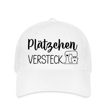 Plätzchen Versteck - Flexfit Cap - Weiß - Vorne