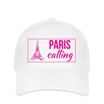 Paris Calling - Flexfit Cap - white - Front