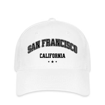 San Francisco Arch Text Tee - Flexfit Cap - Weiß - Vorne