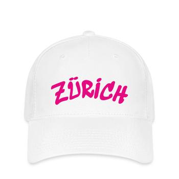 Zürich - Schweiz - Switzerland - Swiss - Slogan - Flexfit Cap - Weiß - Vorne