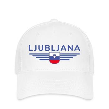 Design tendance de Ljubljana - Casquette Flexfit - blanc - Devant