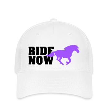 Roulez maintenant - Casquette Flexfit - blanc - Devant