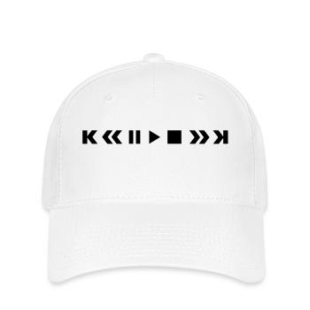 player_f1 - Flexfit Cap - Weiß - Vorne