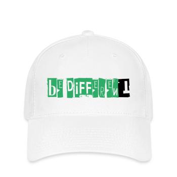 BE DIFFERENT - Flexfit Cap - white - Front