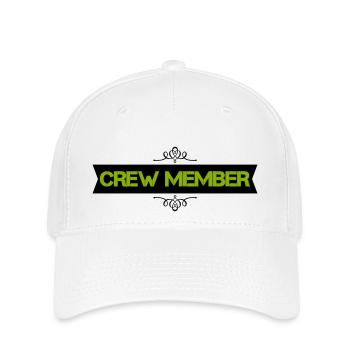membre d’équipage - Casquette Flexfit - blanc - Devant