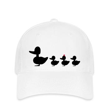 Famille canard aux révolutionnaires punk canard - Casquette Flexfit - blanc - Devant