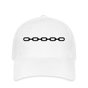 kette - Flexfit Cap - Weiß - Vorne