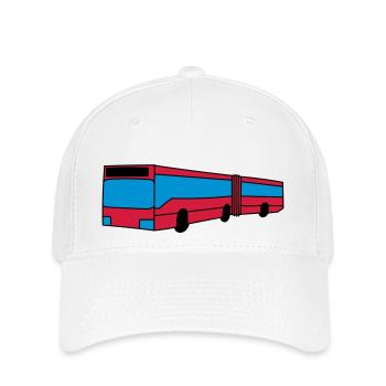 Bus - Flexfit Cap - Weiß - Vorne