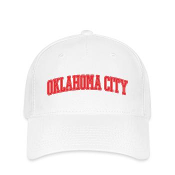 Oklahoma City Varsity Lettering - Flexfit Cap - white - Front