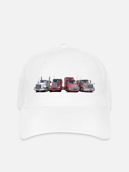 Sattelschlepper, Trucks - Flexfit Cap - Weiß