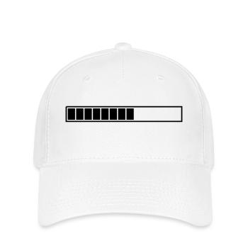barre de chargement à personnaliser - Casquette Flexfit - blanc - Devant