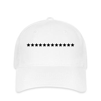 Stars / / 12 / / Star série / / ligne / / collier - Casquette Flexfit - blanc - Devant