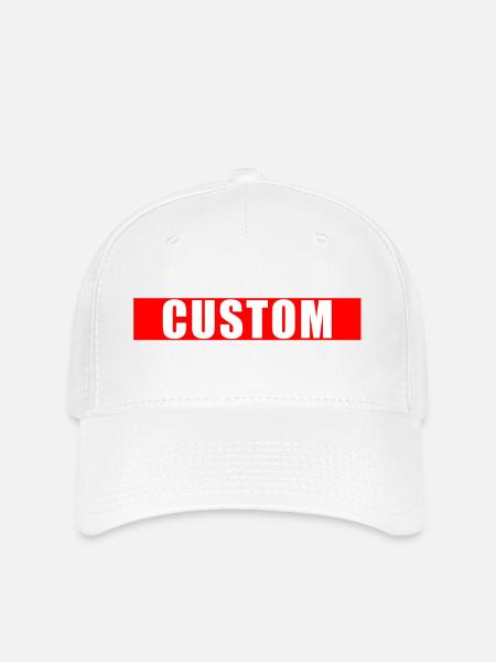 Custom Label - Flexfit Cap - Weiß