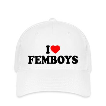 I love femboys - Flexfit Cap - white - Front