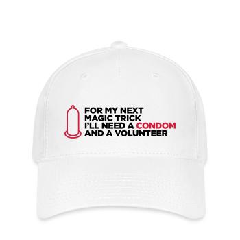 Mein dreckiger Zaubertrick! - Flexfit Cap - Weiß - Vorne