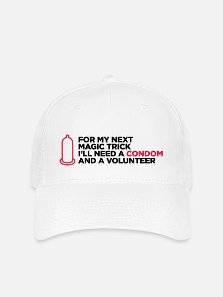 Mein dreckiger Zaubertrick! - Flexfit Cap - Weiß