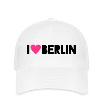 I Love Berlin - Flexfit Cap - Weiß - Vorne