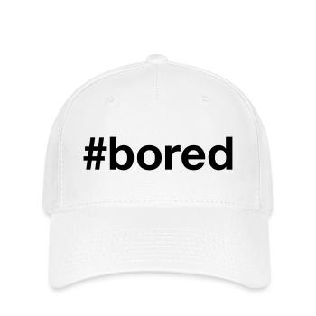Hashtag ennuyeux - Casquette Flexfit - blanc - Devant