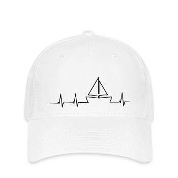 Segler Herzschlag - Flexfit Cap - Weiß - Vorne
