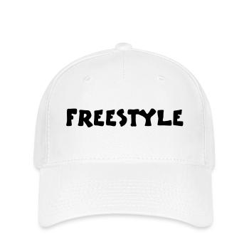 freestyle2_vec_1fr - Casquette Flexfit - blanc - Devant