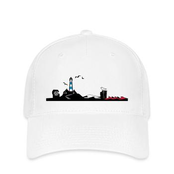 North Sea Silhouette - Flexfit Cap - white - Front