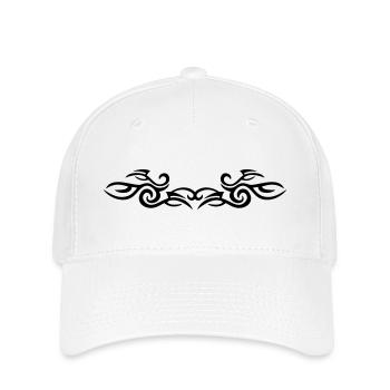 TRIBAL TATTOO ONE - Flexfit Cap - Weiß - Vorne