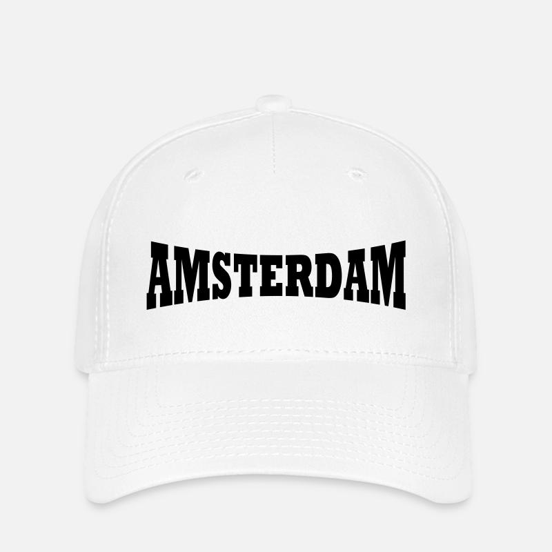 Amsterdam logo - Flexfit Cap - white