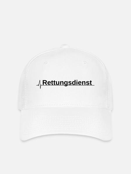Rettungsdienst - EKG - Flexfit Cap - Weiß