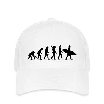 Evolution Surfen - Flexfit Cap - Weiß - Vorne
